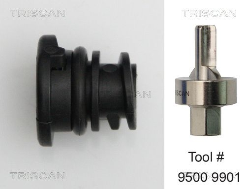 TRISCAN 9500 2901 Ölablassschraube Plastic für M14X1.5, 5 Stk Pr Pose