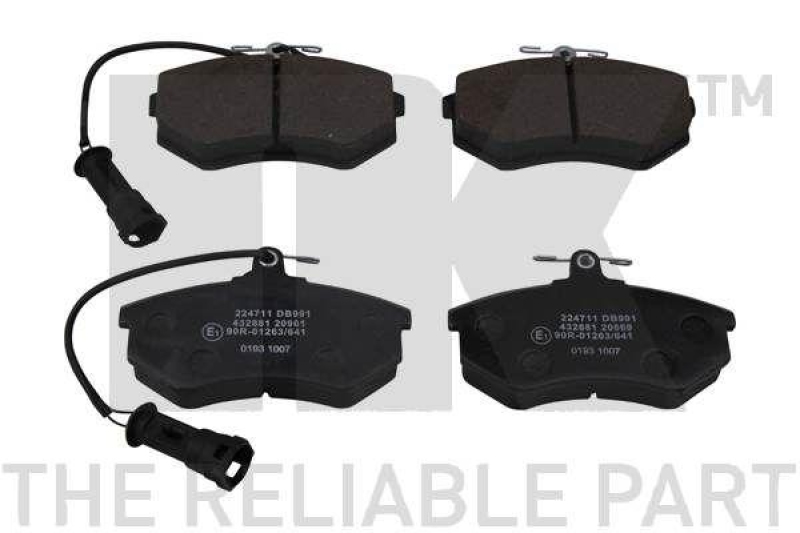 NK 224711 Bremsbelagsatz, Scheibenbremse f&uuml;r AUDI