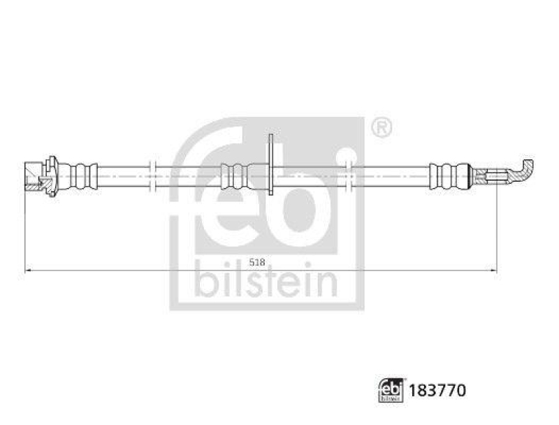 FEBI BILSTEIN 183770 Bremsschlauch f&uuml;r TOYOTA