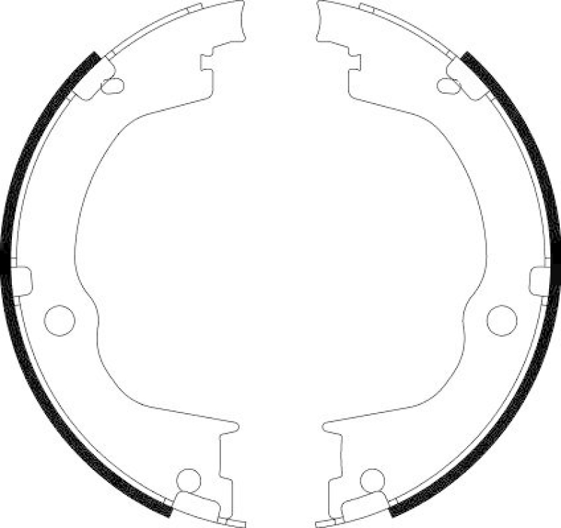 HELLA 8DA 355 050-791 Bremsbackensatz f&uuml;r CHEVROLET/OPEL
