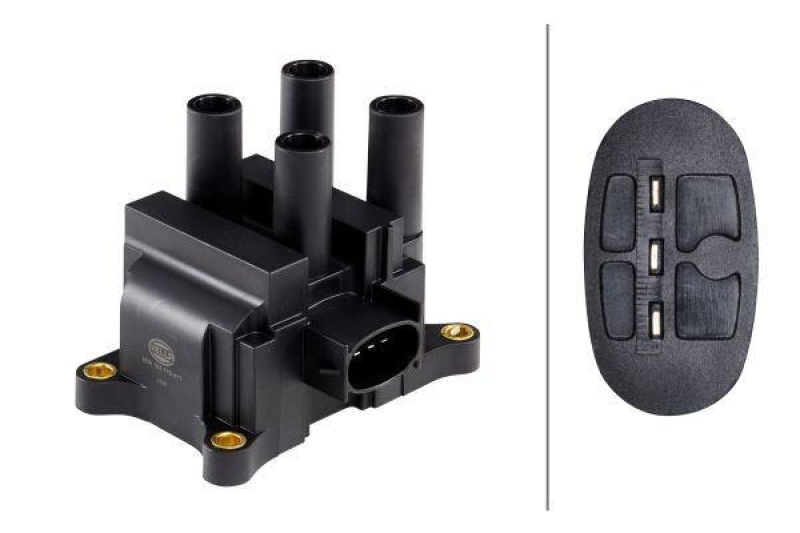 HELLA 5DA 193 175-411 Z&uuml;ndspule, 3 polig f&uuml;r FORD/MAZDA/VOLVO