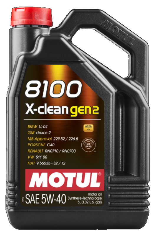 MOTUL 110531 Motoröl 8100 X-Clean GEN2 5W-40 Kanister 5L