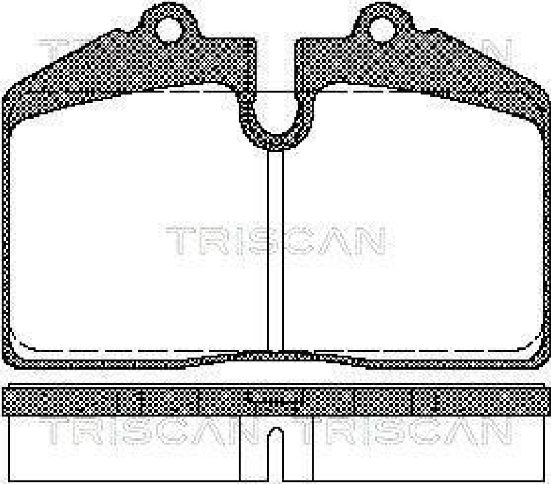 TRISCAN 8110 29155 Bremsbelag Vorne f&uuml;r Porsche
