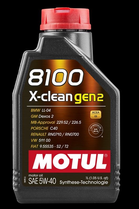 MOTUL 110533 Motoröl 8100 X-Clean GEN2 5W-40 Fass 60L