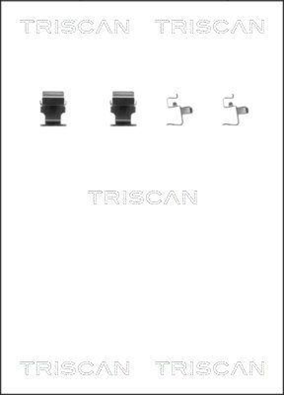 TRISCAN 8105 421590 Montagesatz, Scheibenbremsbelag f&uuml;r Mitsubishi, Peugeot