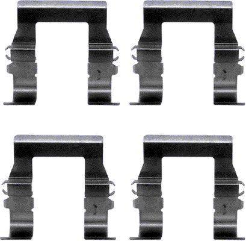 HELLA 8DZ 355 202-551 Zubeh&ouml;rsatz, Scheibenbremsbelag f&uuml;r MITSU./P.S.A