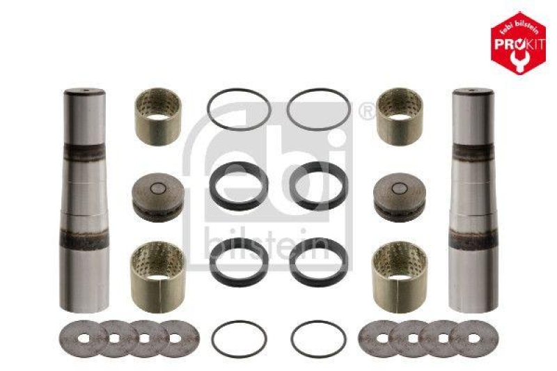 FEBI BILSTEIN 29730 Achsschenkelbolzensatz mit Gleitlager, Doppelsatz für DAF