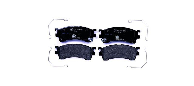 HELLA 8DB 355 006-621 Bremsbelagsatz, Scheibenbremsbelag f&uuml;r MAZDA/FORD USA