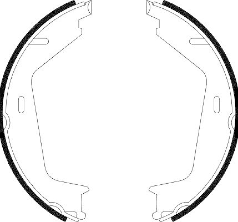 HELLA 8DA 355 051-161 Bremsbackensatz für VOLVO