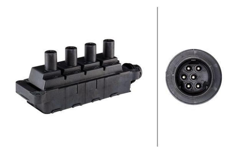 HELLA 5DA 193 175-641 Zündspule, 6 polig für BMW