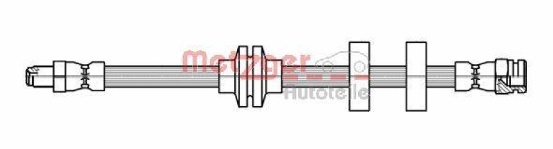 METZGER 4118500 Bremsschlauch f&uuml;r FIAT/LANCIA VA links/rechts