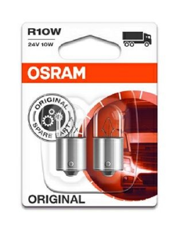 OSRAM 5637-02B Glühlampe BA15S 24V 10W 2er Blister