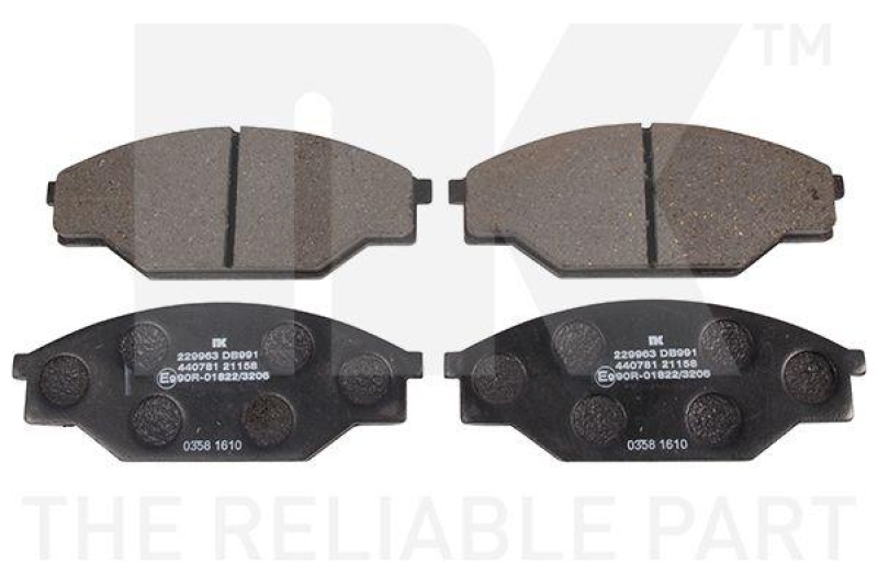 NK 229963 Bremsbelagsatz, Scheibenbremse f&uuml;r TOYOTA, VW