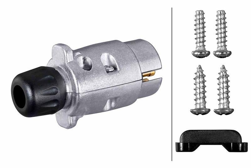 HELLA 8JA 001 918-011 Stecker, 7 polig Flachstecker