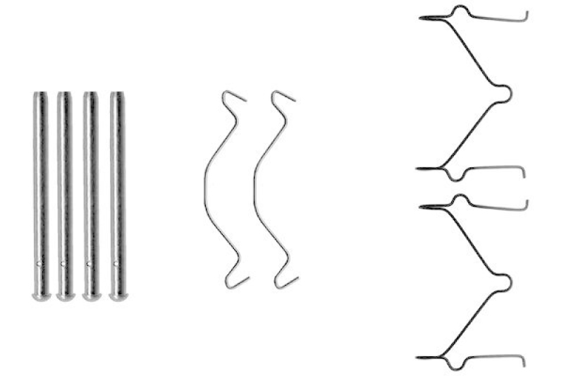 HELLA 8DZ 355 202-611 Zubeh&ouml;rsatz, Scheibenbremsbelag f&uuml;r MAZDA/KIA
