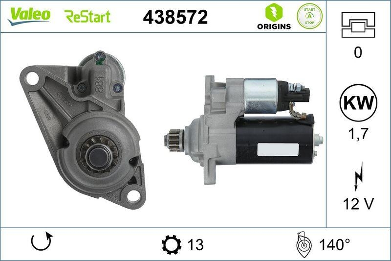VALEO 438572 Starter Neu - ORIGINS