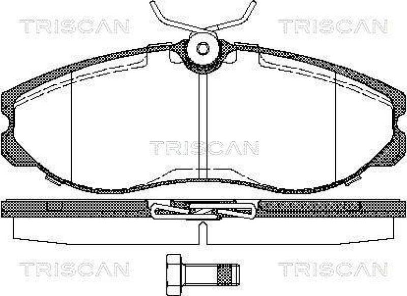 TRISCAN 8110 14174 Bremsbelag Vorne für Nissan Serena