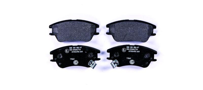 HELLA 8DB 355 006-671 Bremsbelagsatz, Scheibenbremsbelag für HYUNDAI