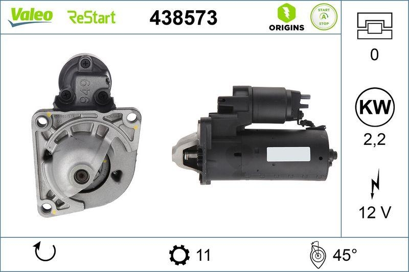 VALEO 438573 Starter Neu - ORIGINS