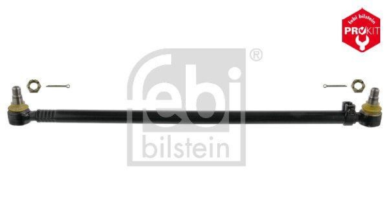 FEBI BILSTEIN 35151 Lenkstange mit Kronenmuttern und Splinten, vom Lenkgetriebe zur 1. Vorderachse f&uuml;r M A N