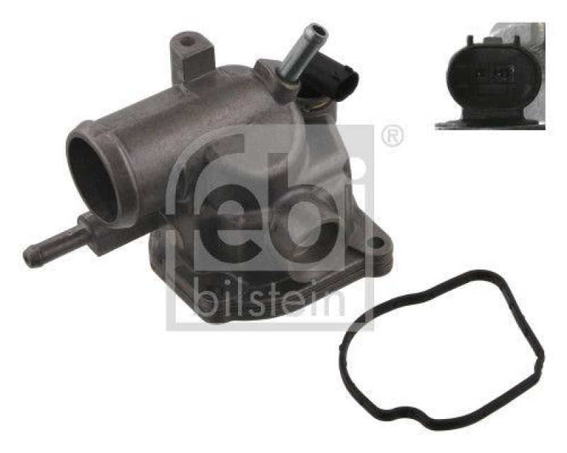 FEBI BILSTEIN 38288 Thermostat mit Gehäuse, Dichtung und Temperaturschalter für Mercedes-Benz