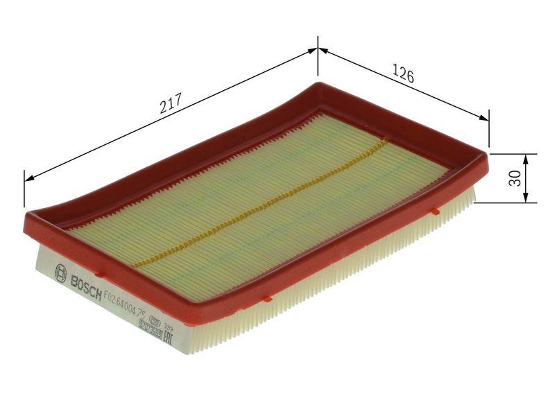 Bosch F 026 400 475 Luftfiltereinsatz S0475