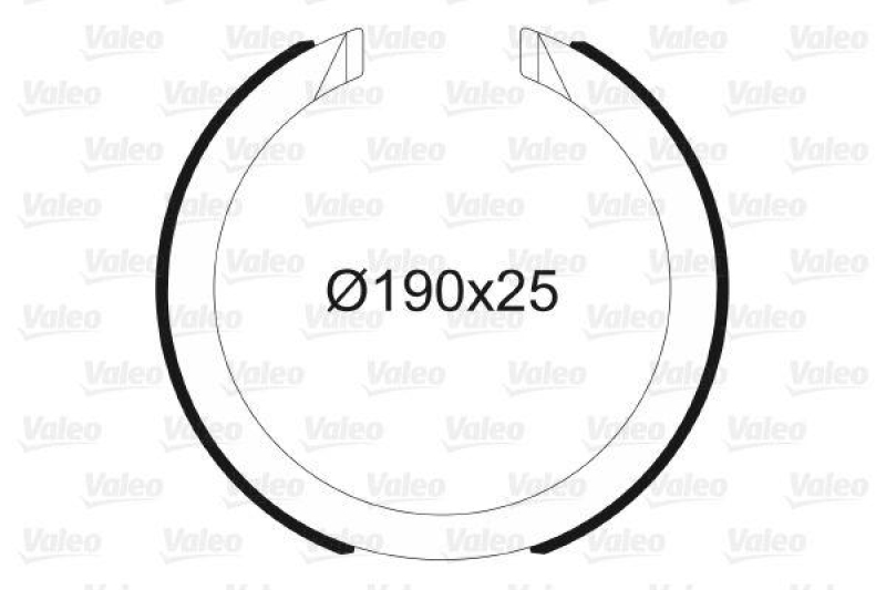 VALEO 564197 Bremsbacken-Satz
