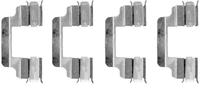 HELLA 8DZ 355 202-701 Zubeh&ouml;rsatz, Scheibenbremsbelag f&uuml;r MB/SKODA/SEAT/VW/LANCIA