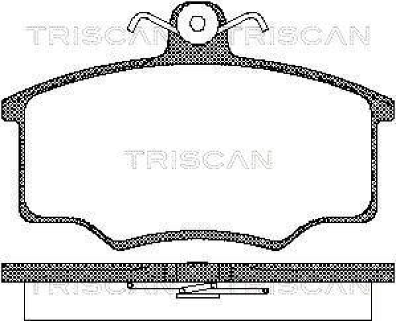 TRISCAN 8110 29945 Bremsbelag Vorne f&uuml;r Audi 80 Coupe