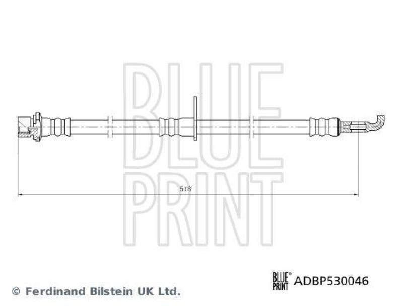 BLUE PRINT ADBP530046 Bremsschlauch f&uuml;r TOYOTA
