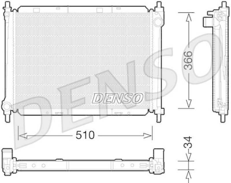 DENSO DRM46037 K&uuml;hler NISSAN NOTE (E11) 1.5 dCi (2006 - )