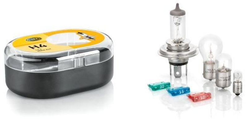 HELLA 8GJ 002 525-971 Glühleuchte 12V H4 Box