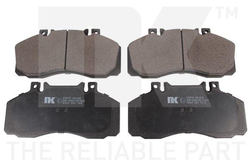 NK 229976 Bremsbelagsatz, Scheibenbremse f&uuml;r MERCEDES-BENZ