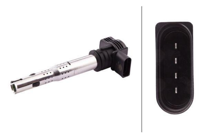 HELLA 5DA 193 175-921 Zündspule, 4 polig für AUDI/SEAT/VW/SKODA