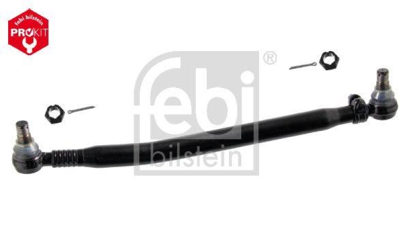 FEBI BILSTEIN 19860 Lenkstange mit Kronenmuttern und Splinten, vom Lenkgetriebe zur 1. Vorderachse f&uuml;r Mercedes-Benz
