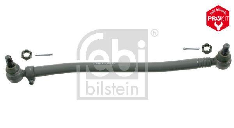 FEBI BILSTEIN 22049 Lenkstange mit Kronenmuttern und Splinten, vom Lenkgetriebe zur 1. Vorderachse f&uuml;r Volvo