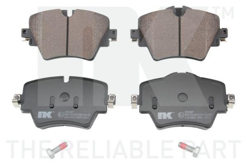 NK 221567 Bremsbelagsatz, Scheibenbremse f&uuml;r BMW, MINI
