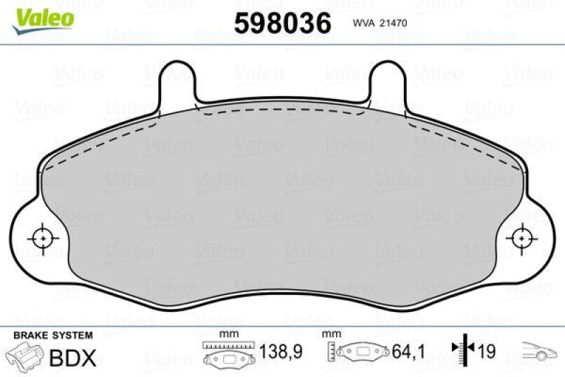 VALEO 598036 SBB-Satz PREMIUM
