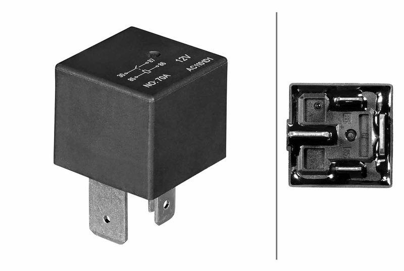HELLA 4RA 003 437-211 Relais, Arbeitsstrom 12V Schliesser, Maxi, 4-polig