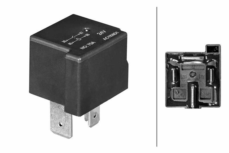 HELLA 4RA 003 437-221 Relais, Arbeitsstrom 24V Schliesser, Maxi, 4-polig