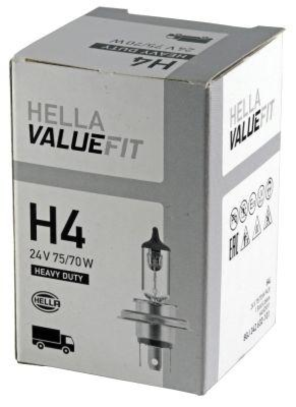 HELLA 8GJ 242 632-101 Glühleuchte 24V H4 P43t