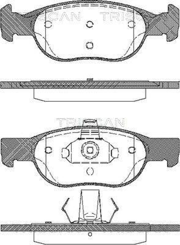 TRISCAN 8110 15027 Bremsbelagsatz Scheibenbremse