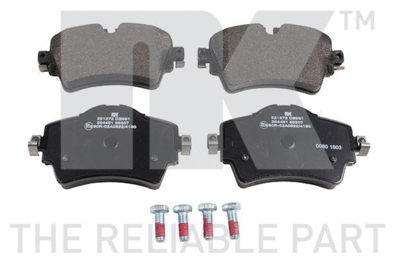 NK 221572 Bremsbelagsatz, Scheibenbremse f&uuml;r BMW, MINI