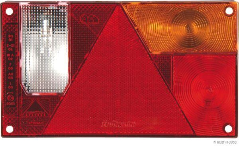 HERTH+BUSS 83832185 Lichtscheibe, Heckleuchte rechts, Rückfahrlicht