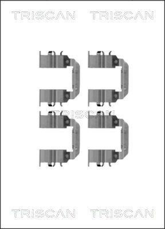 TRISCAN 8105 431630 Montagesatz, Scheibenbremsbelag f&uuml;r Hyundai