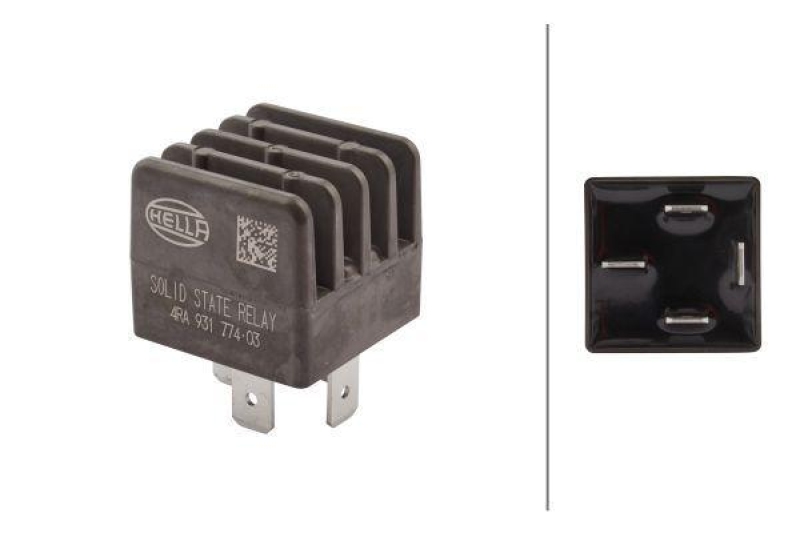 HELLA 4RA 931 774-031 Relais, Arbeitsstrom 12V Schliesser, Mini, 4-polig