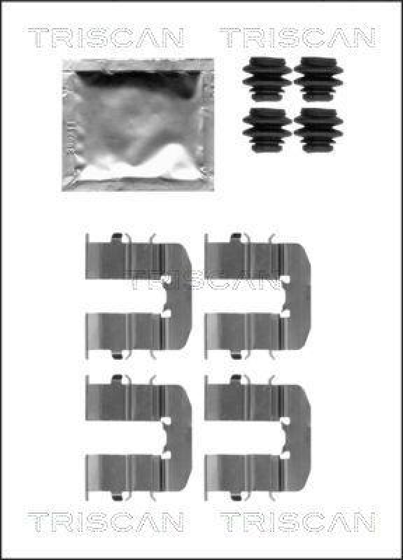 TRISCAN 8105 431631 Montagesatz, Scheibenbremsbelag f&uuml;r Hyundai