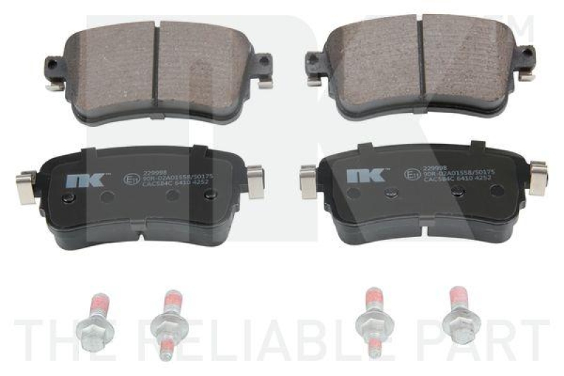 NK 229998 Bremsbelagsatz, Scheibenbremse f&uuml;r CITROEN, OPEL, PEUG, TOY, VAUX