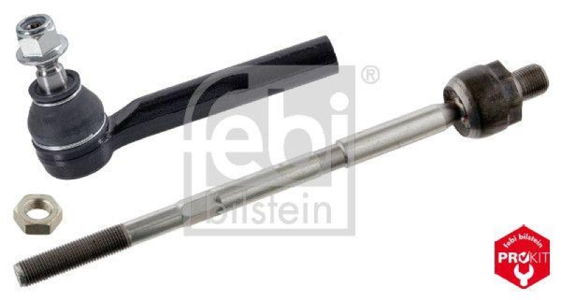 FEBI BILSTEIN 43779 Spurstange mit Endst&uuml;ck und Sicherungsmuttern f&uuml;r Opel