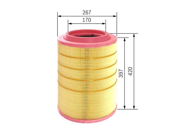 Bosch F 026 400 533 Luftfiltereinsatz
